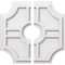 Ekena Millwork Haus Architectural Grade PVC Contemporary Ceiling Medallion, Two Piece, 14"OD x 3"ID x 4 1/2"C x 1"P CMP14HS2-03000 - alternate 1